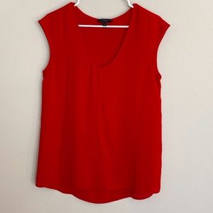 J. Crew Red Blouse